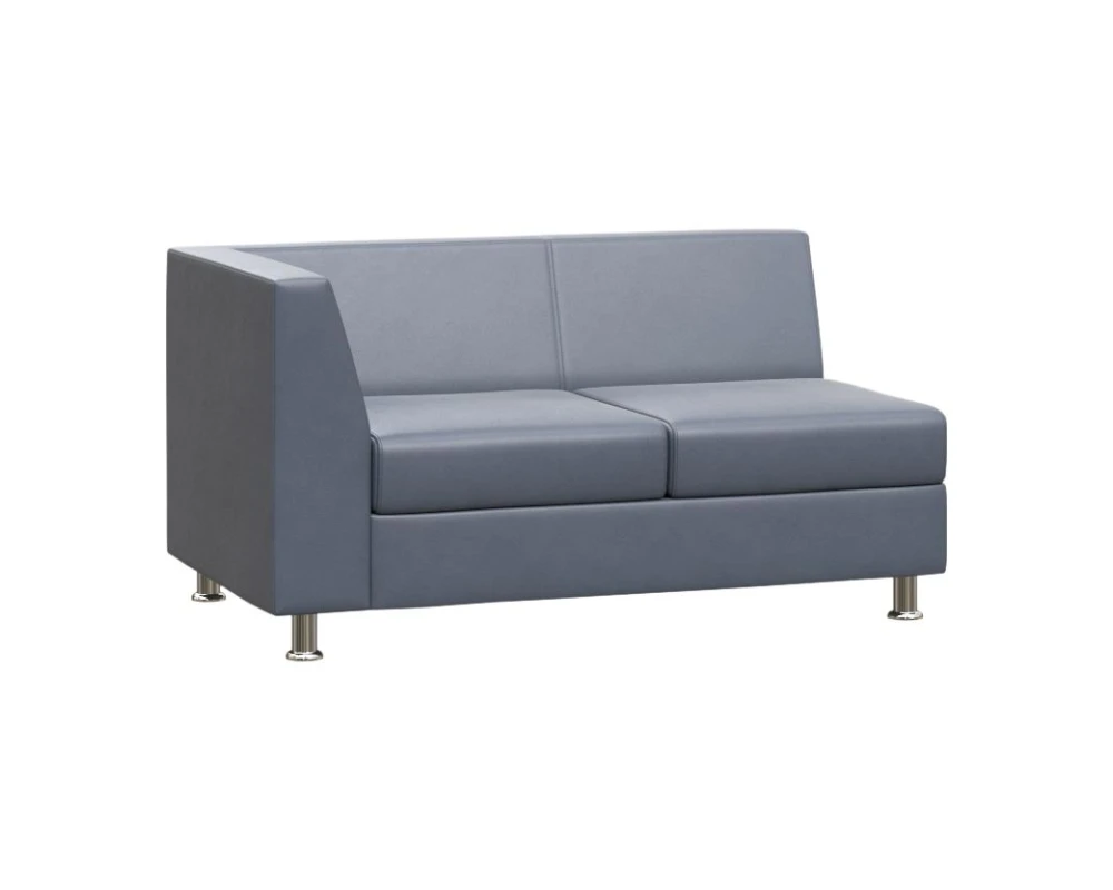 Секция с подлокотником двухместная правая Прайм / Prime