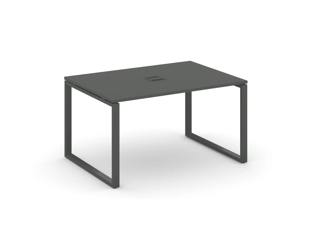 Стол переговорный на О-образном каркасе 60 мм с лючком 980x980x750 Стайл Проджект / Style Project