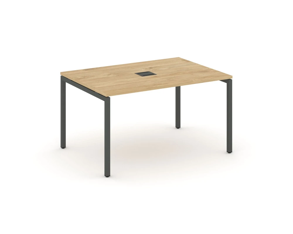 Стол переговорный на П-образном каркасе 40 мм с лючком 980x980x750 Стайл Проджект / Style Project