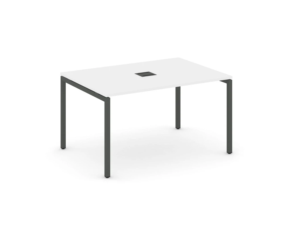 Стол переговорный на П-образном каркасе 40 мм с лючком 980x980x750 Стайл Проджект / Style Project