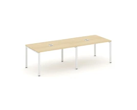 Стол переговорный на П-образном каркасе 60 мм с лючком 3160x980x750 Стайл Проджект / Style Project images