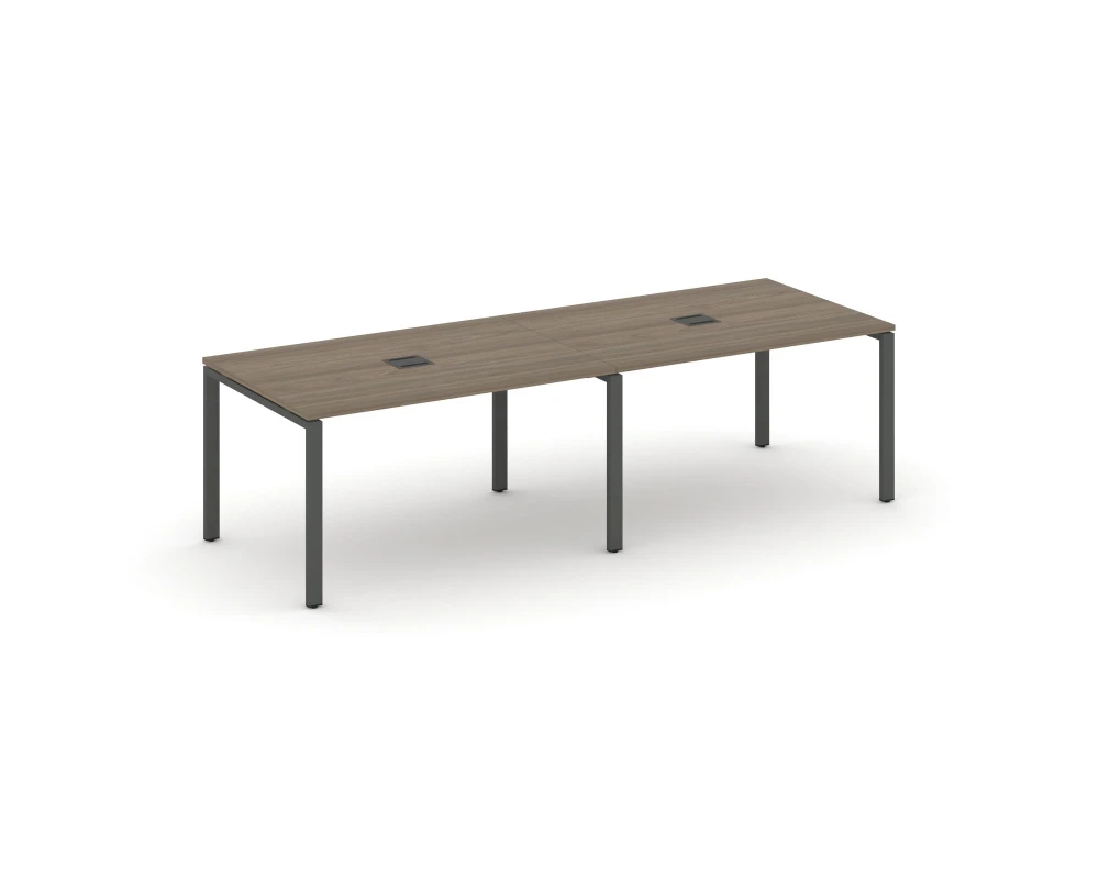 Стол переговорный на П-образном каркасе 60 мм с лючком 3160x980x750 Стайл Проджект / Style Project